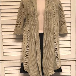 Taupe Duster Shrug Sweater M